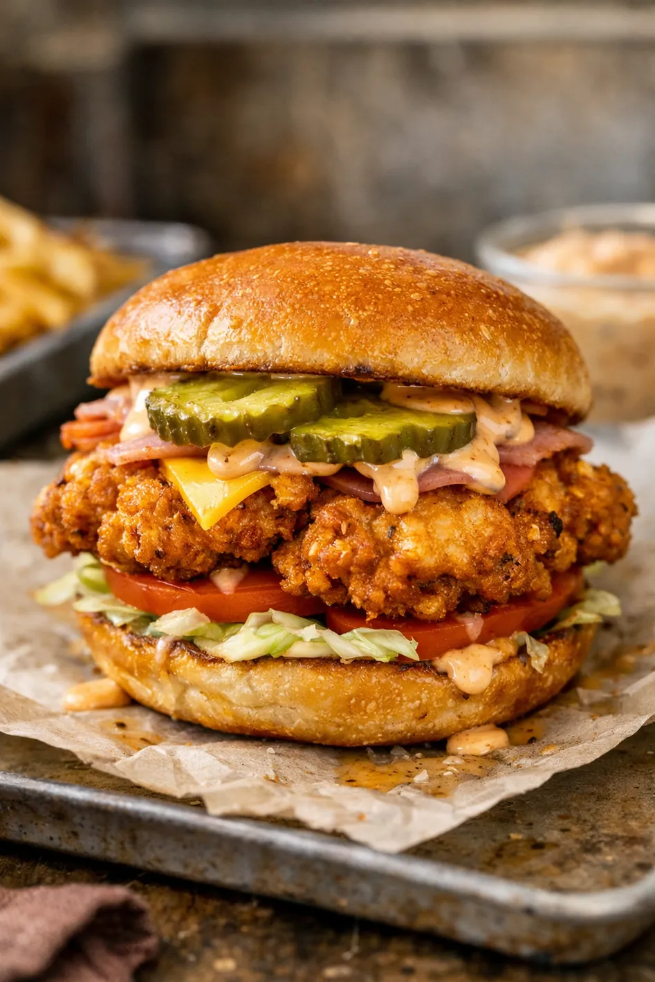 Supreme Spicy Chicken Sandwich at Foothills Foods in Calgary, AB